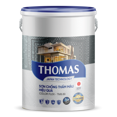 THOMAS COLOR FLEX: Sơn chống thấm màu hiệu quả - TM8.89 - 5Kg