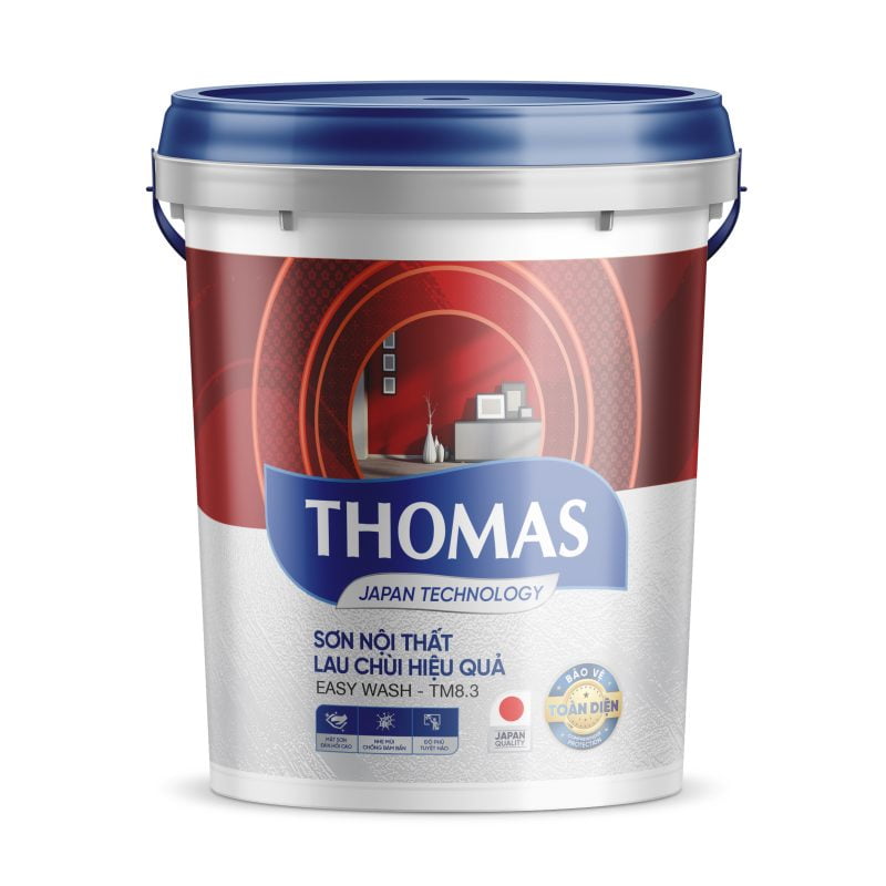 THOMAS EASY WASH: Sơn nội thất lau chùi hiệu quả - TM8.3 - 22Kg