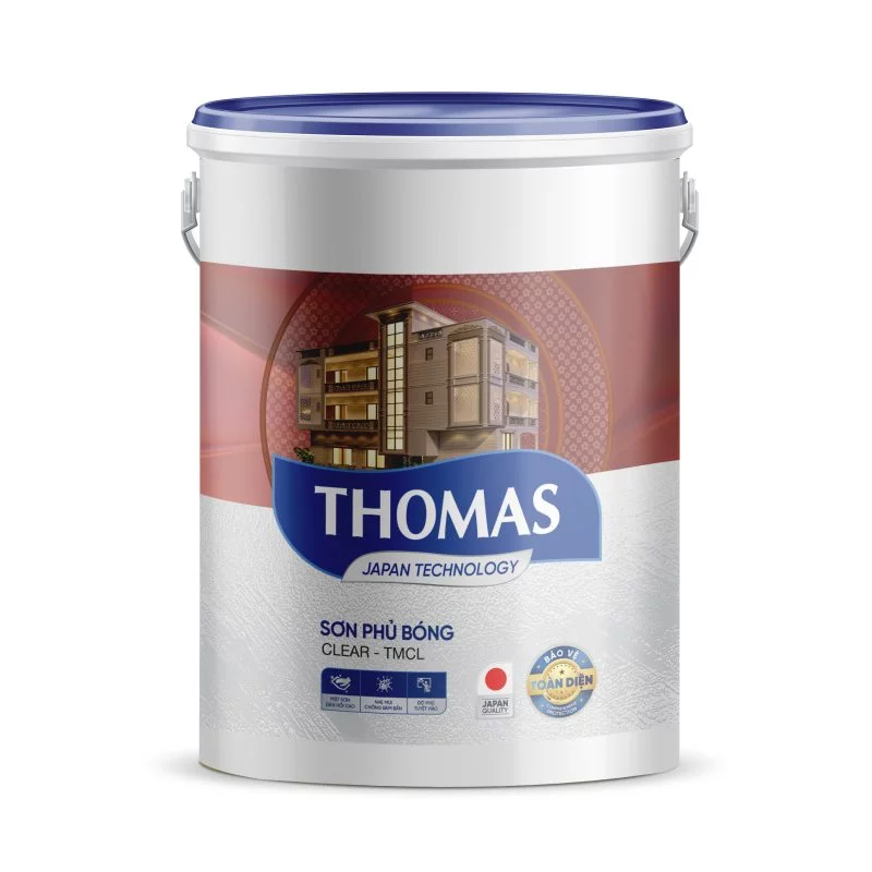 THOMAS CLEAR: Sơn phủ bóng - TMCL - 5Kg